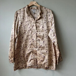 Floral Pajama Set Amanda Stewart Intimates Size L Womens Sleepwear‎